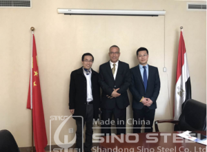 Sino Steel Visits Egyptian Embassy in China to Discuss Steel Trade Cooperation