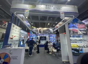 Shandong Sino Steel debuted at the 134th Canton Fair Brand Exhibition
